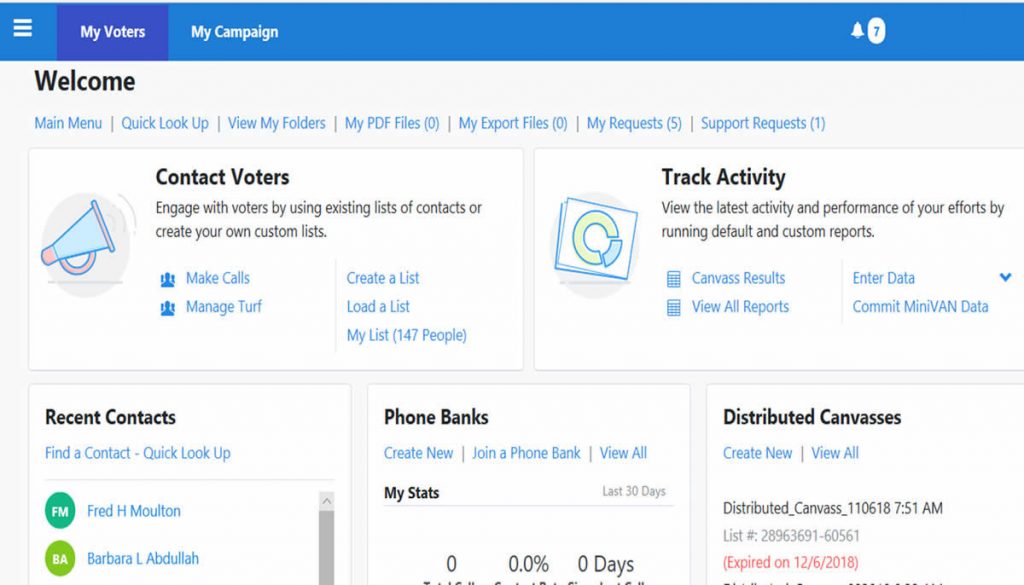 VoteBuilder Dashboard