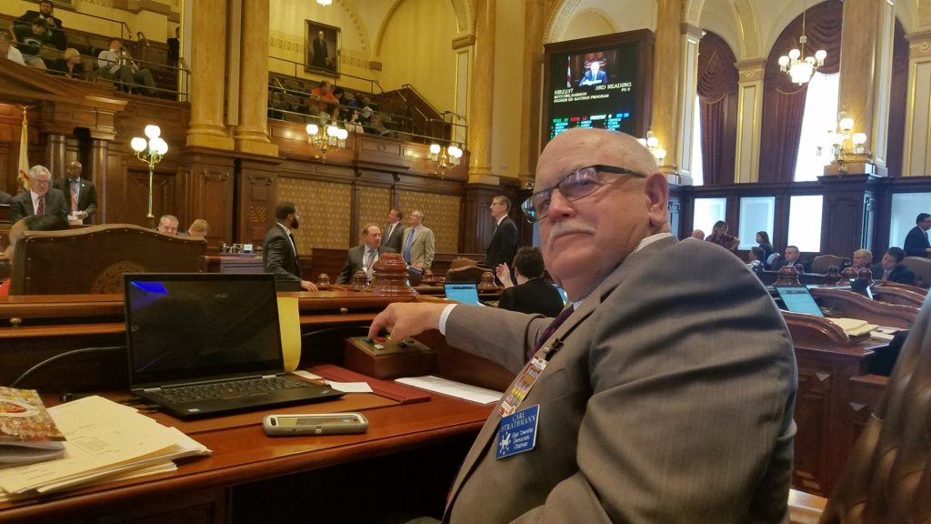 Carl Strathmann at Illinois State Capital