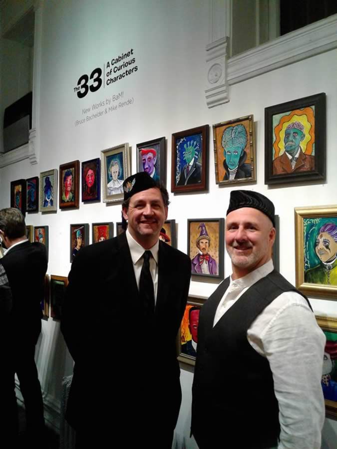 Bruce Bachelder and Mike Rende at Gallery Opening in Chicago
