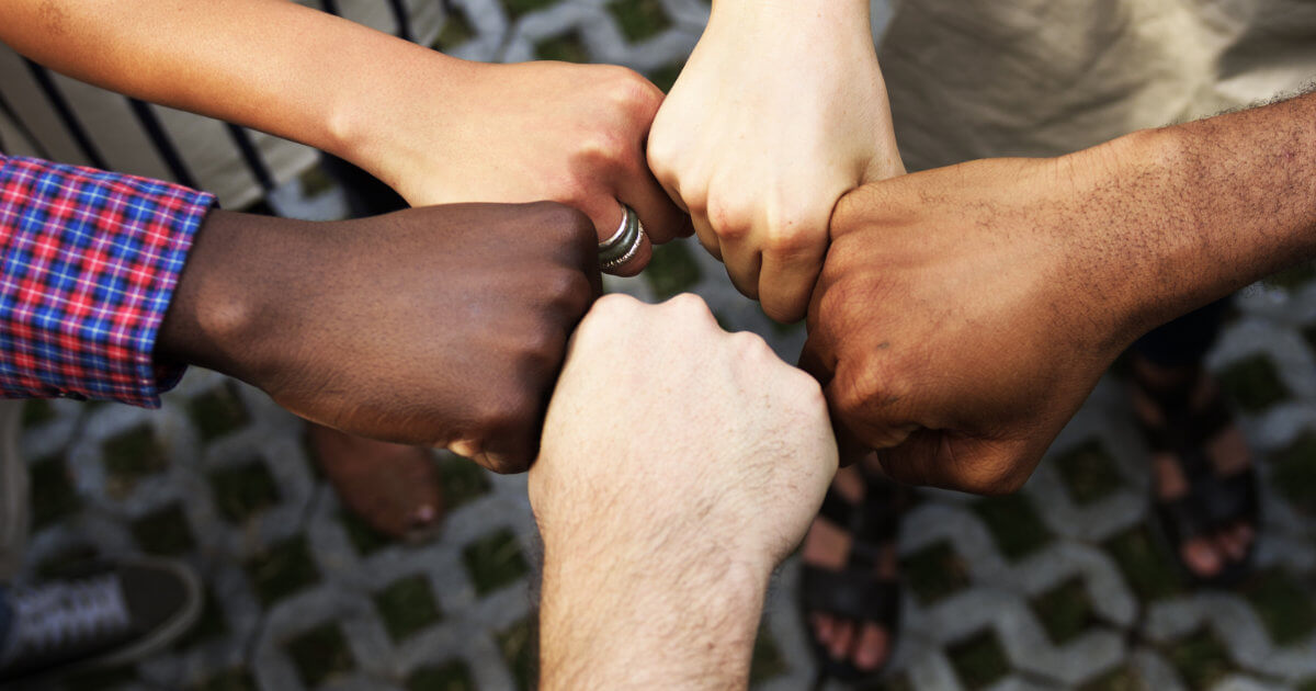 Group Fist Bump