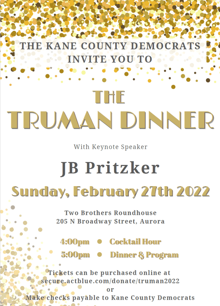 JB Pritzker Kane Dems Truman Dinner 2022