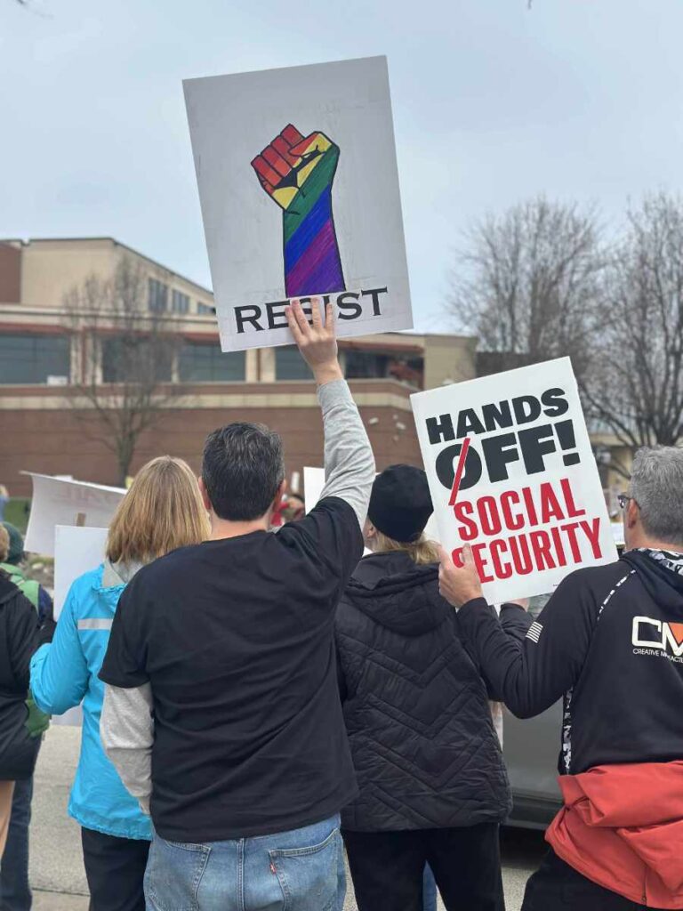 hands off rally in elgin il april 5 2025 08