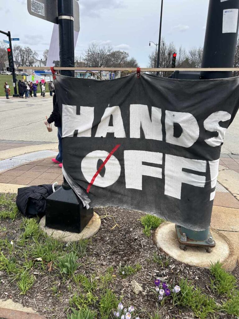 hands off rally in elgin il april 5 2025 09