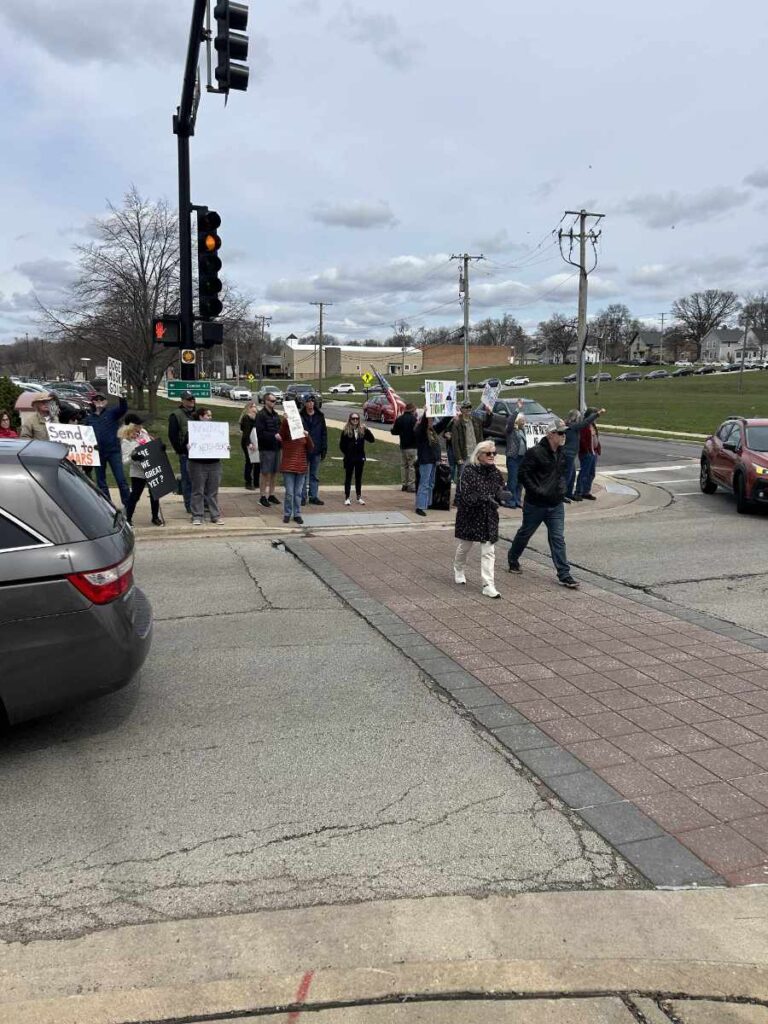 hands off rally in elgin il april 5 2025 10