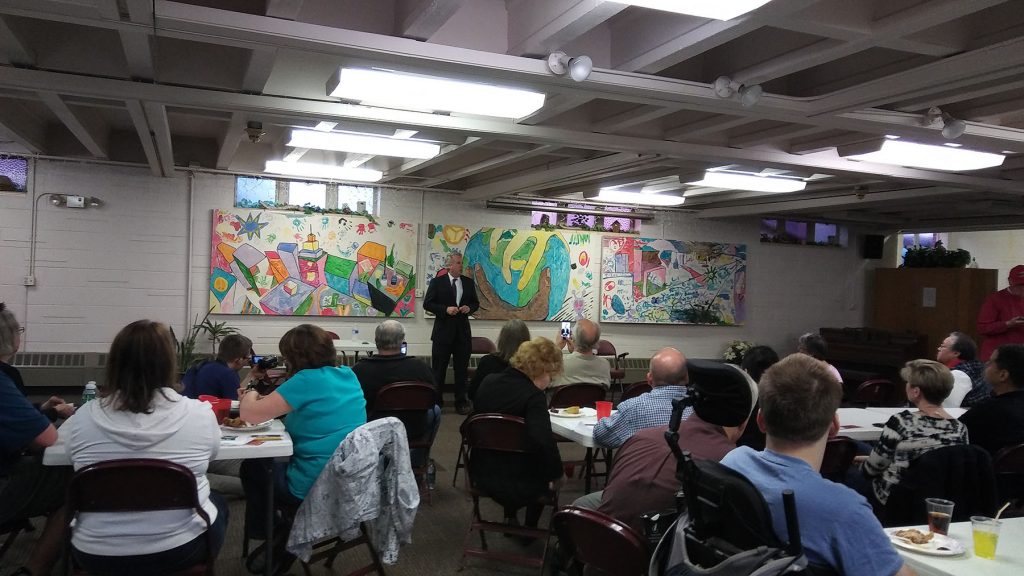 Chris Kennedy talks to the Elgin Dems