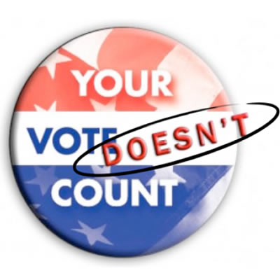 your vote doesn't count
